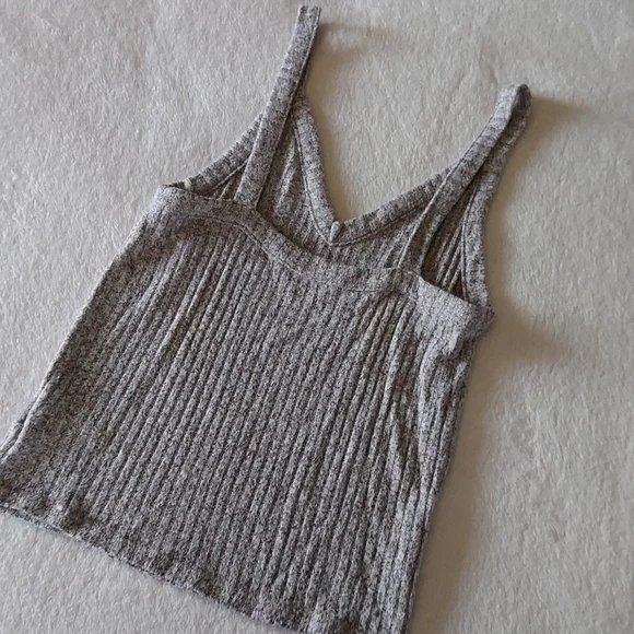 🦅6xHP🦅 AE Soft & Sexy Knitted Semi Crop Ribbed Vneck Tank Top - Picture 3 of 5
